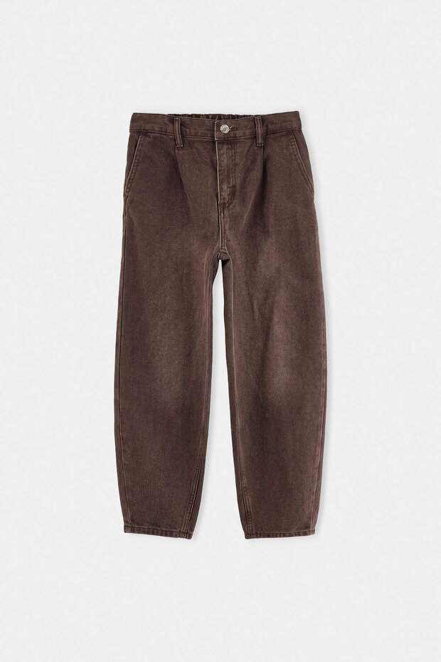Brown Boy's Denim Trousers Tkdaw27Je00015