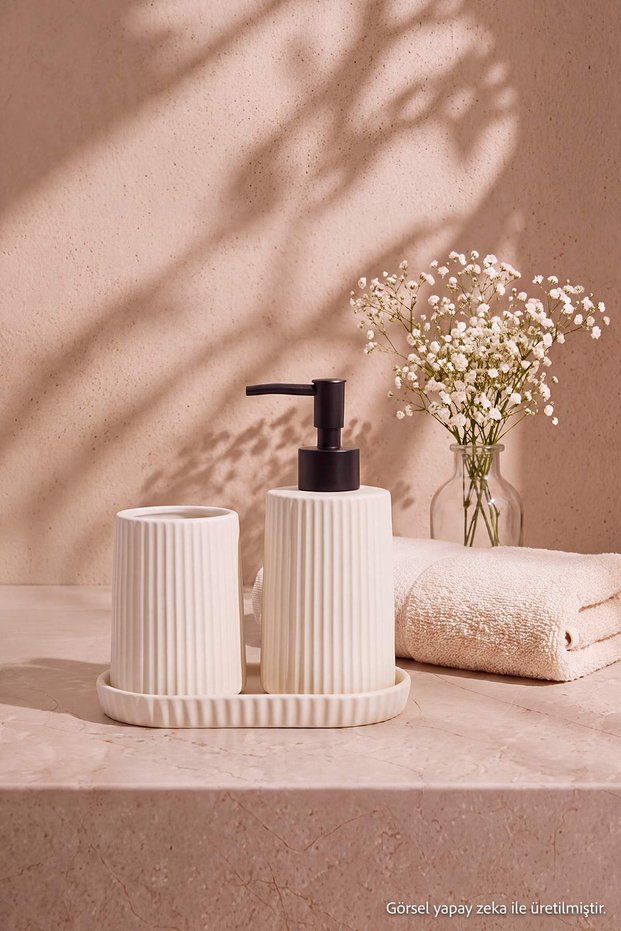 3-Piece Ceramic Bathroom Set Tphaw27Bst00001