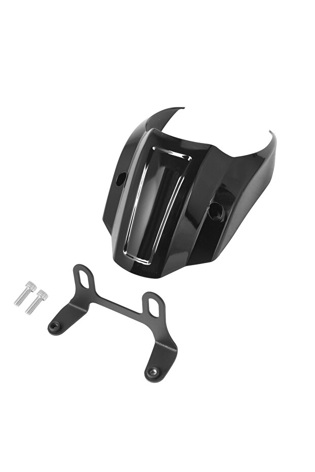 Gloss Black Gloss Black Motorcycle Front Headlight Fairing Cover Mask Fit For Harley Softail Street