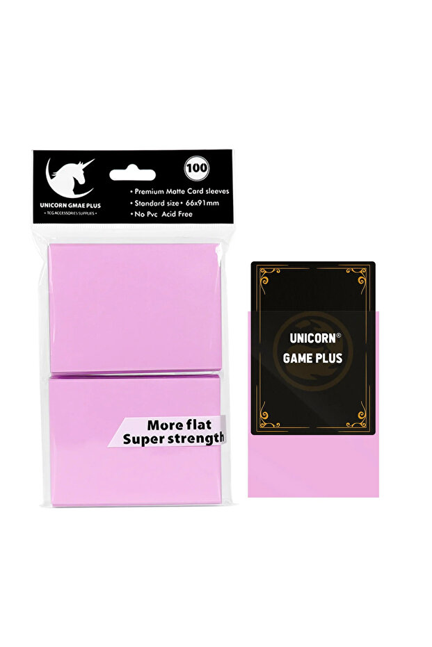 Pink Purple 100PCS 66x91mm Matte Standard Size Card Sleeves TCG Trading Cards Protector For Tarot Sh