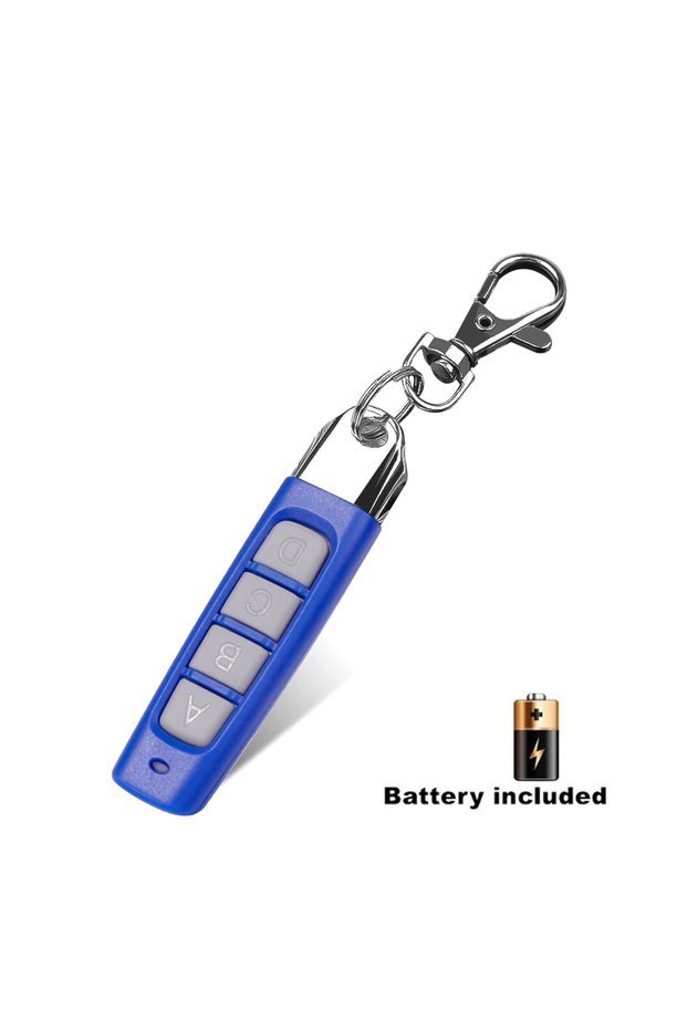 Blue Universal Garage Door Opener Remote Control 433MHZ Clone Learning Rolling Code Duplicator For G