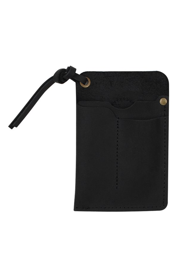 black Genuine Leather EDC Organizer Sheath Handmade Tactical Tool Pouch Holster with Belt Clip Stora
