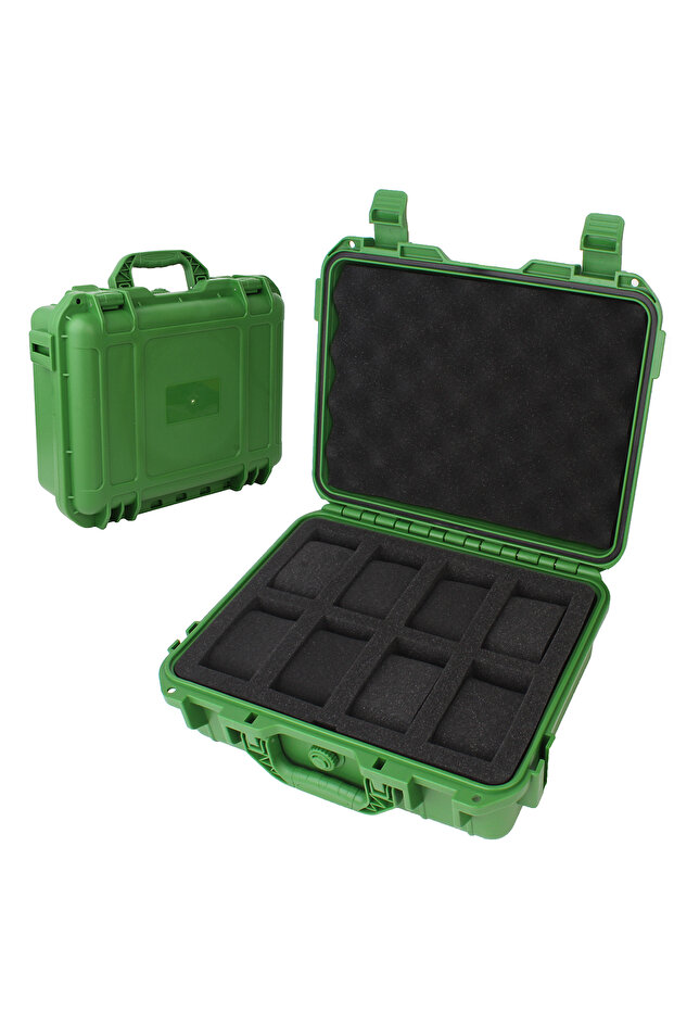 green 8-Grid High-End Watch Case Collection Watch Antique Protection Safety Box Colorful Sponge Thic