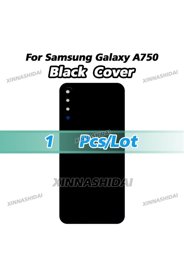 black New Display For Samsung Galaxy A7 2018 A750 A750F A750FN Battery Back Cover Glass Panel A750 R