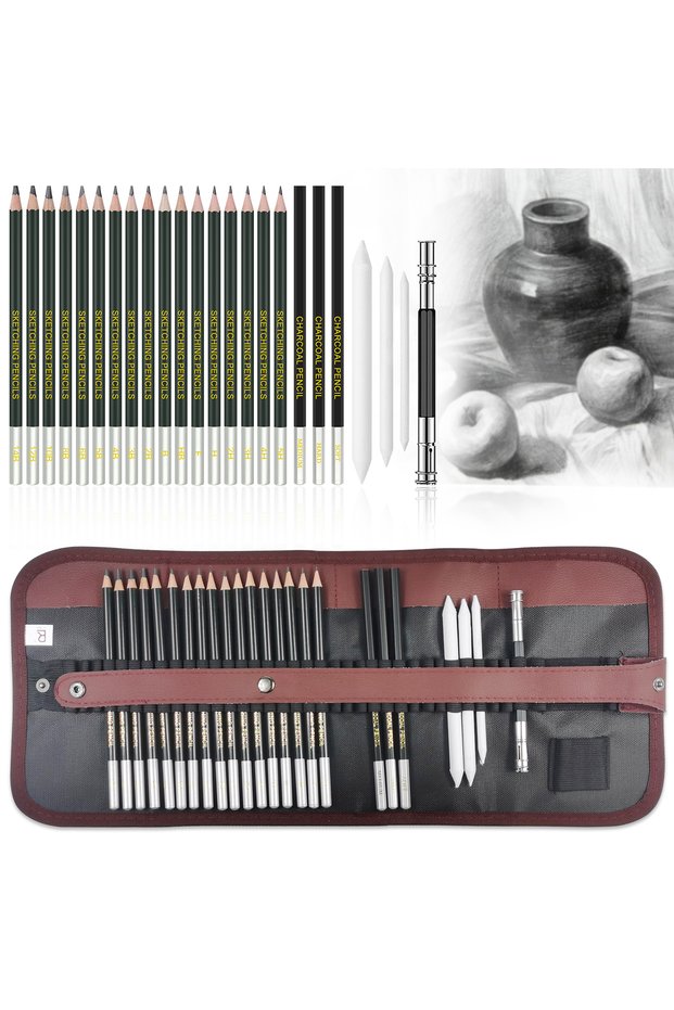 25 pcs 12/20/25/54/70 pcs Drawing Sketching Coloring Set Drawing Pencils & Sketching Kit Art Tool Ki