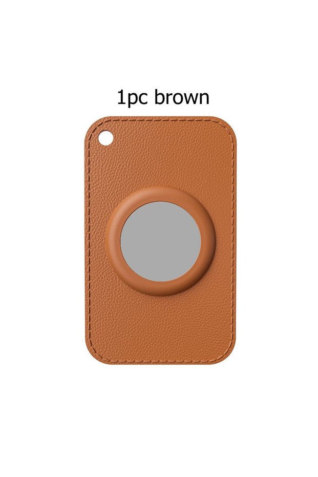 Brown For Airtag Card Holder Ultra-Slim TPU Protective Case Loss Prevention Card Holder for Wallet K