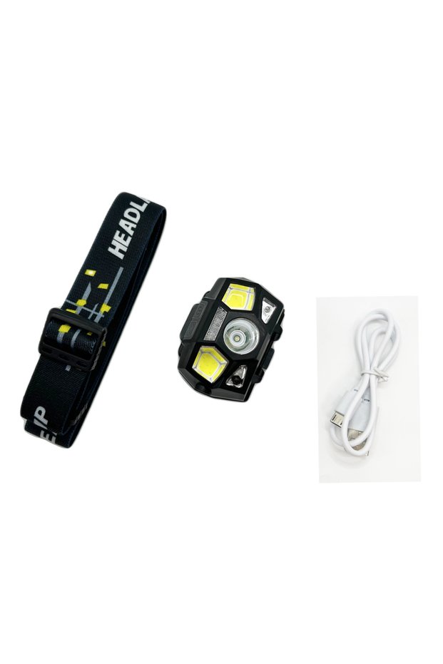 Black Tactical FAST MICH Helmet Light NVG Mounted Signal Lamp Sensor Headlamp USB Charging Waterproo