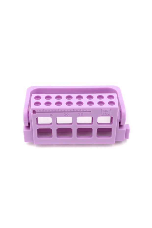 16 Holes Purple PIORPOY 8/16 Holes Dental Endo Root Canal File Holder Dispenser Block For Dentistry