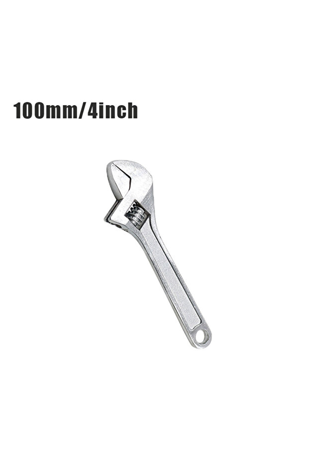 4inch Silver 1Pc Steel 2.5Inch-4Inch Black/Silver Monkey Wrench Mini Open-end Wrench Mini Tool Adju