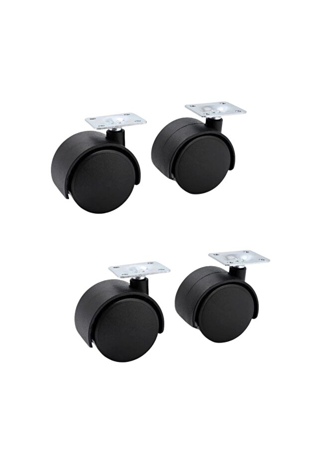 4pcs 4pcs of silent furniture wheels with rotating wheels for DIY replacement of chairs carts, and