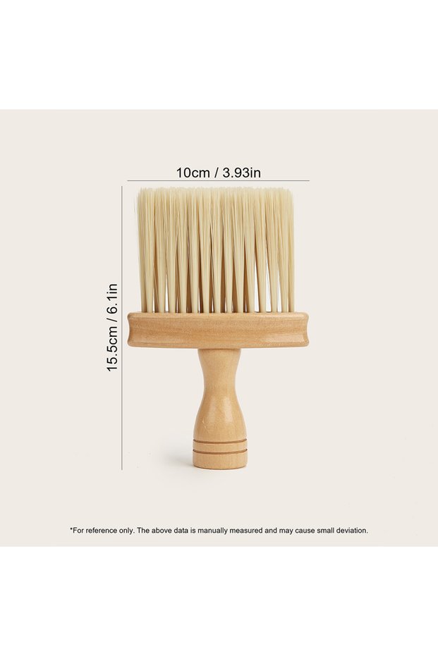 Beige Barber Brush Neck Duster Brush Hair Cutting Brush Soft Barbershop Hair Neck Cleaning Brush Pro