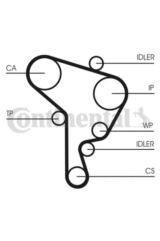 Timing belt set CT1044K2