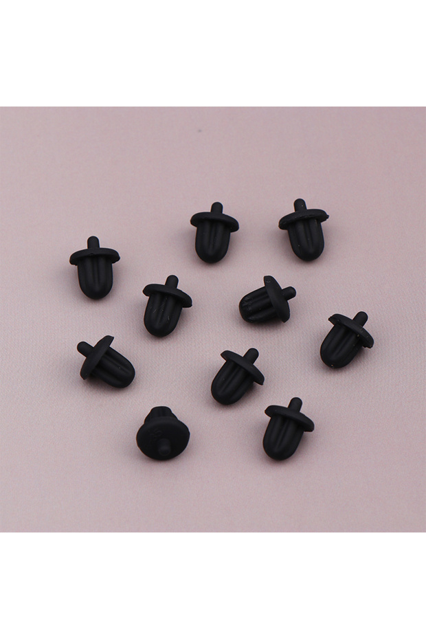 Black 10pcs 5/10Pcs Silicone Rubber Anti Dust Plugs 6.35mm Interface Dustproof Cover For Audio Jack