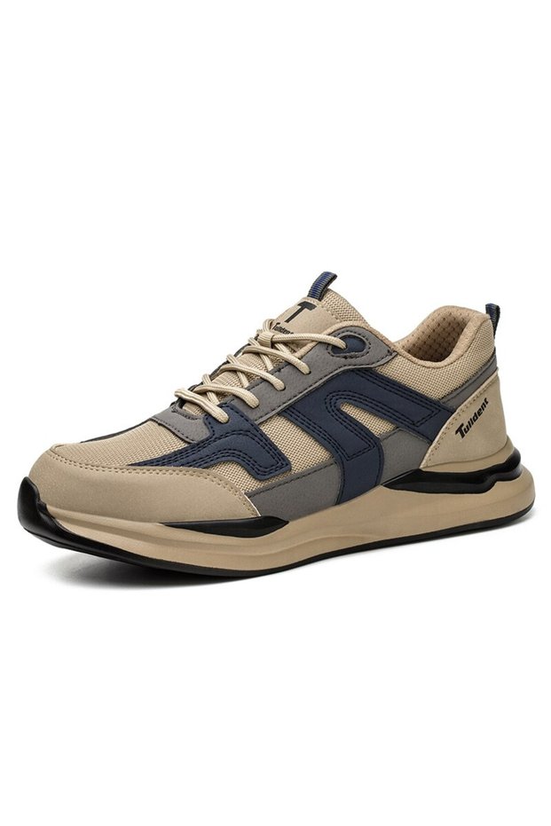 45 YELLOW Safety Shoes Men With Steel Toe Cap Anti-smash Men Work Shoes Sneakers Light Puncture-Proo