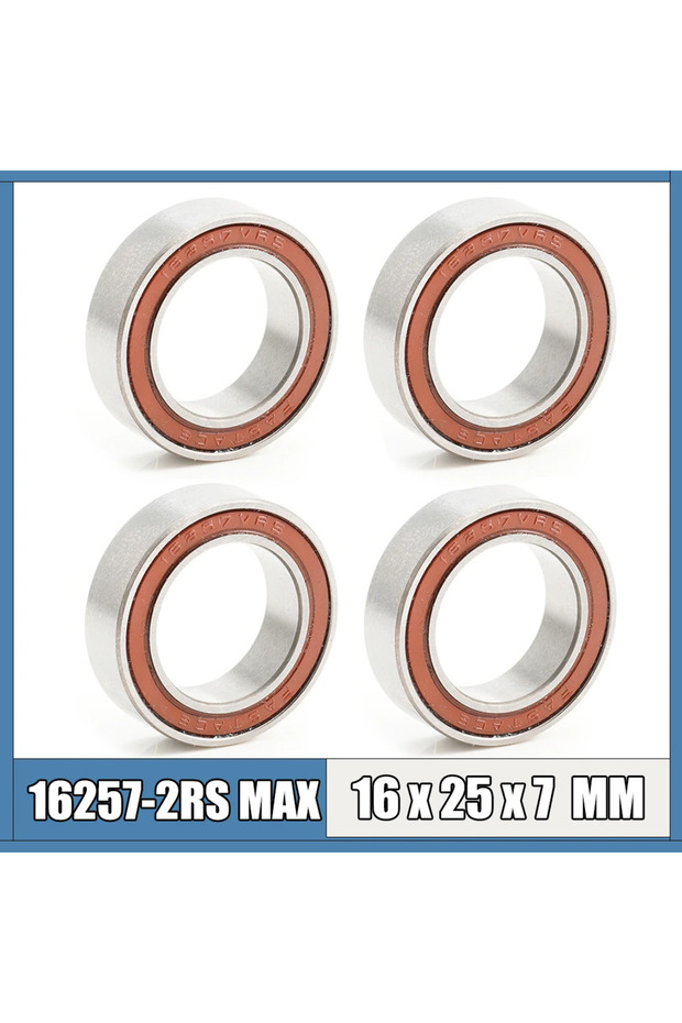 4PCS MR16257-2RSV MAX Bearing 16*25*7mm Full Balls Bicycle Frame Pivot Repair Parts 16257 2RS RSV Ba