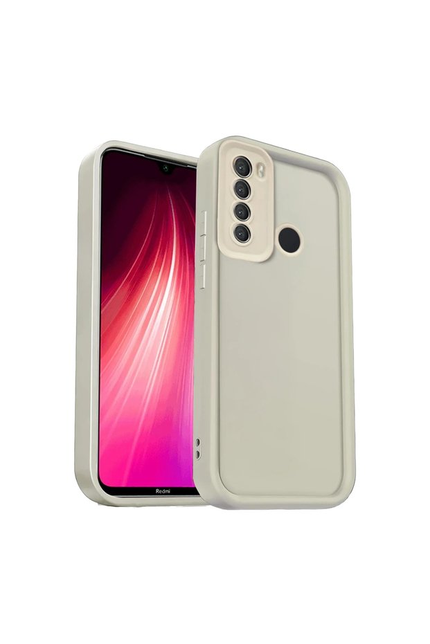 غلاف هاتف Xiaomi Redmi Note 8 من السيليكون من فييرا - كريمي