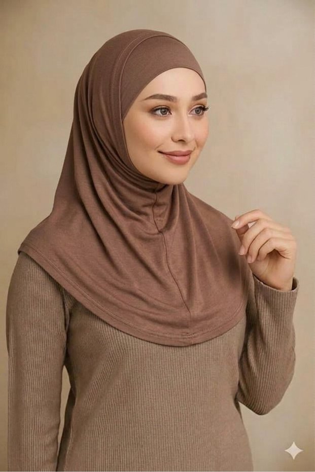 Hijab 2 Pieces Lycra Fabric