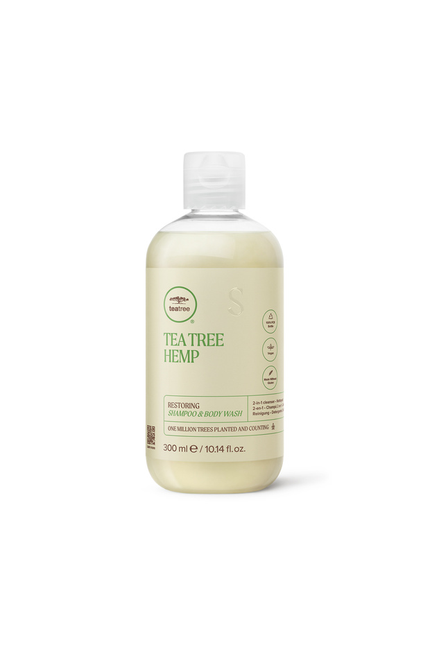 300 Ml Tea Tree Hemp Repair Hair and Body Shampoo