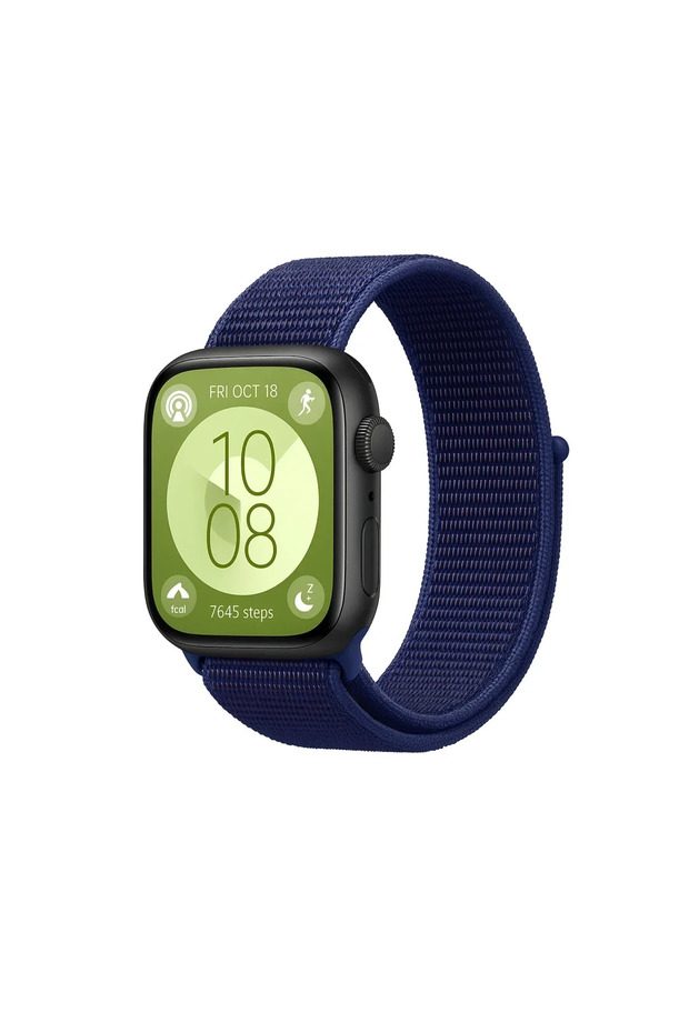 Huawei Fit 4 Mesh Hook and Loop Strap - Navy Blue-Purple
