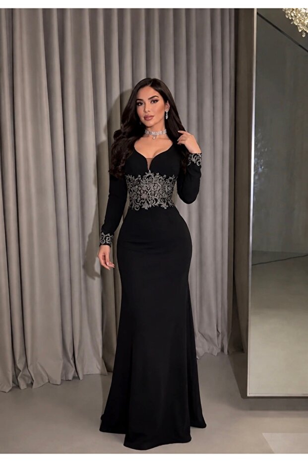 فستان سهره اسود أنيق🎀