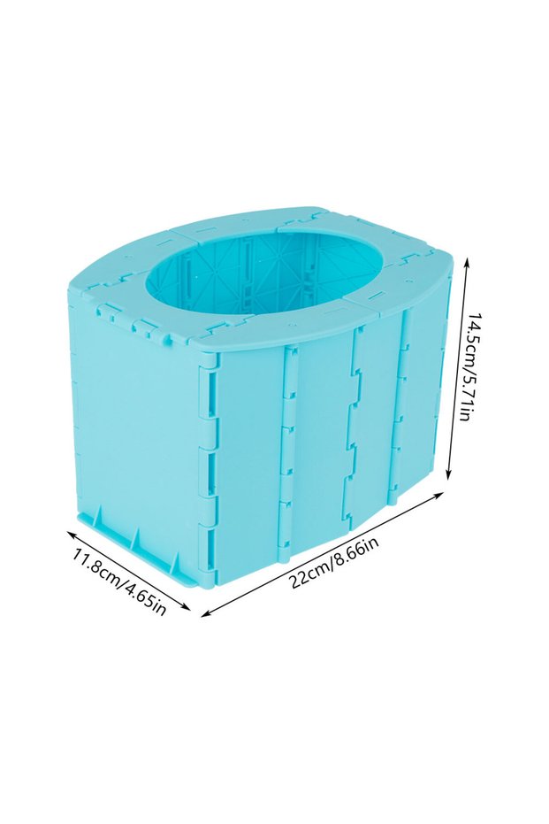 Blue Travel Potty for Toddler Kid Portable and Foldable Toilet Apply to Seat Emergency Toilet for Ca