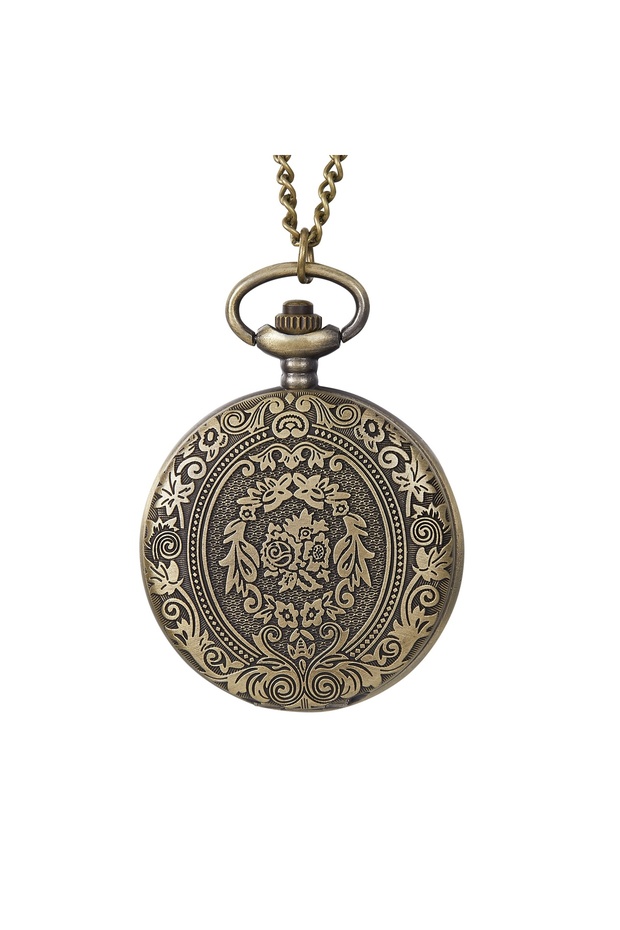 P958 Retro Nostalgic Classical Carved Flip Cover Women Men Pocket Watches Necklaces Hanging Watches