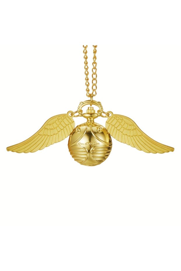 Small pocket watch Large Small Golden Snitch Spherical Quartz Pocket Watch Fashion Sweater Angel Win