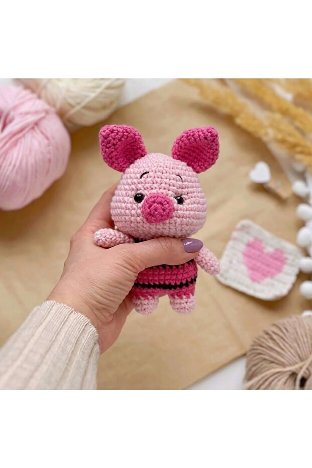 Winnie The Pooh Piglet Knitted Toy