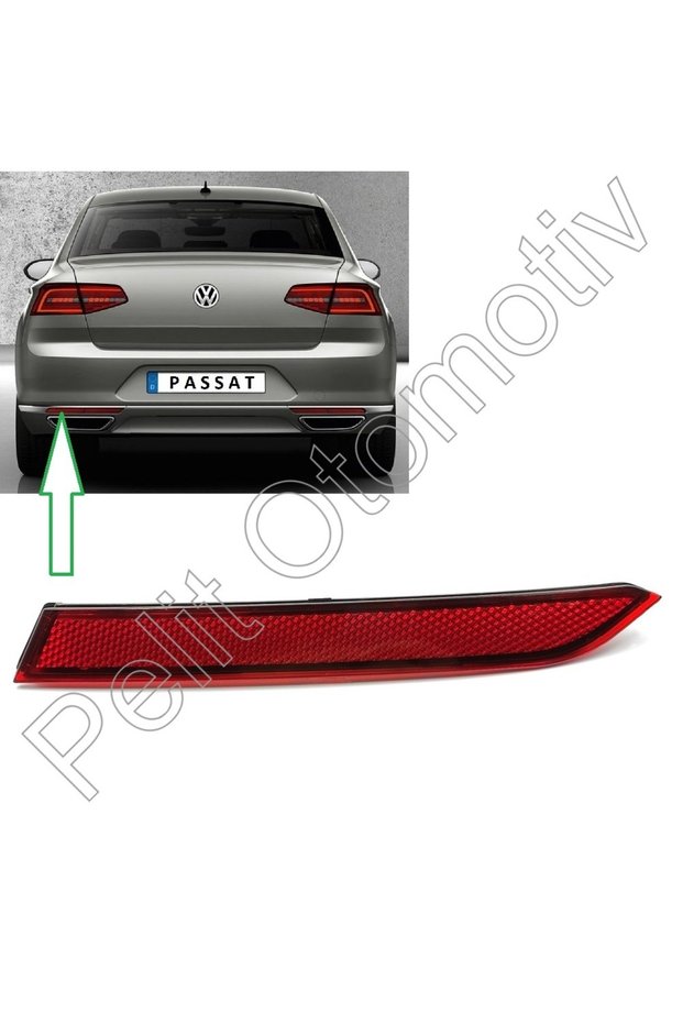 Passat B8 Bumper Reflector Left Exterior 3G0945105A
