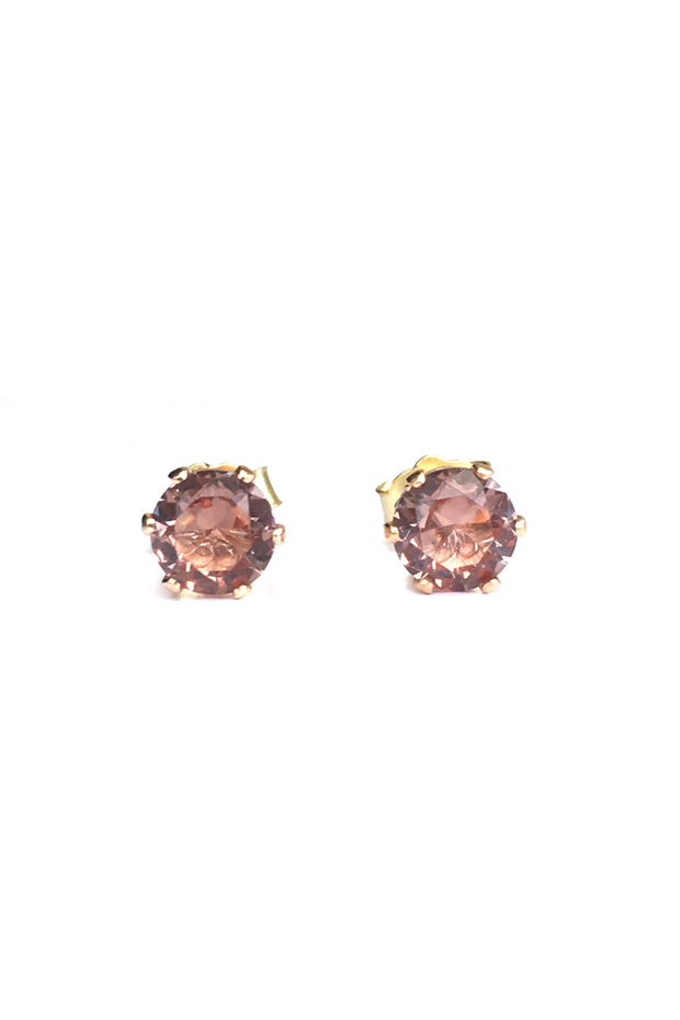 Gold Color CSJ Created Diaspore Zultanite Stud Earrings Gemstone Silver Gold Color Fine Jewelry Wome