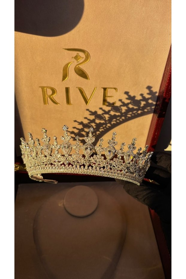 Zircon Stone Queen Model Bridal Crown – Luxury Crown – 2 Years Warranty