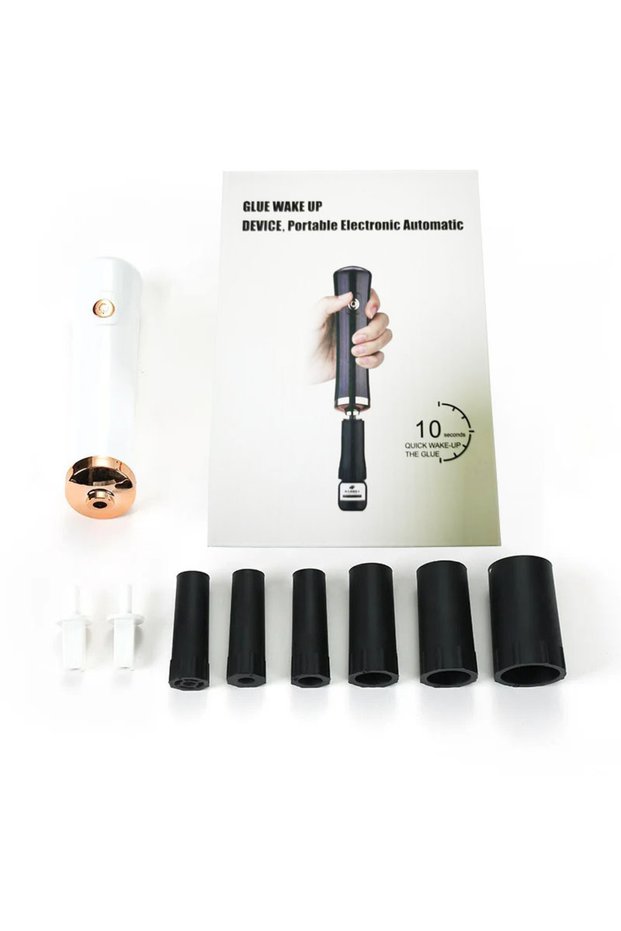 A0018-White Electric Eyelash Glue Shaker Stirrer For Nail Polish Tattoo Ink Pigment Liquid Shaking W