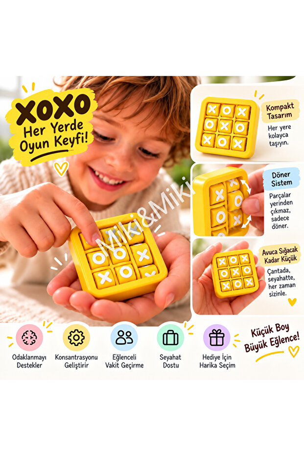 Xoxo Tictoc Game Board Game - Yellow