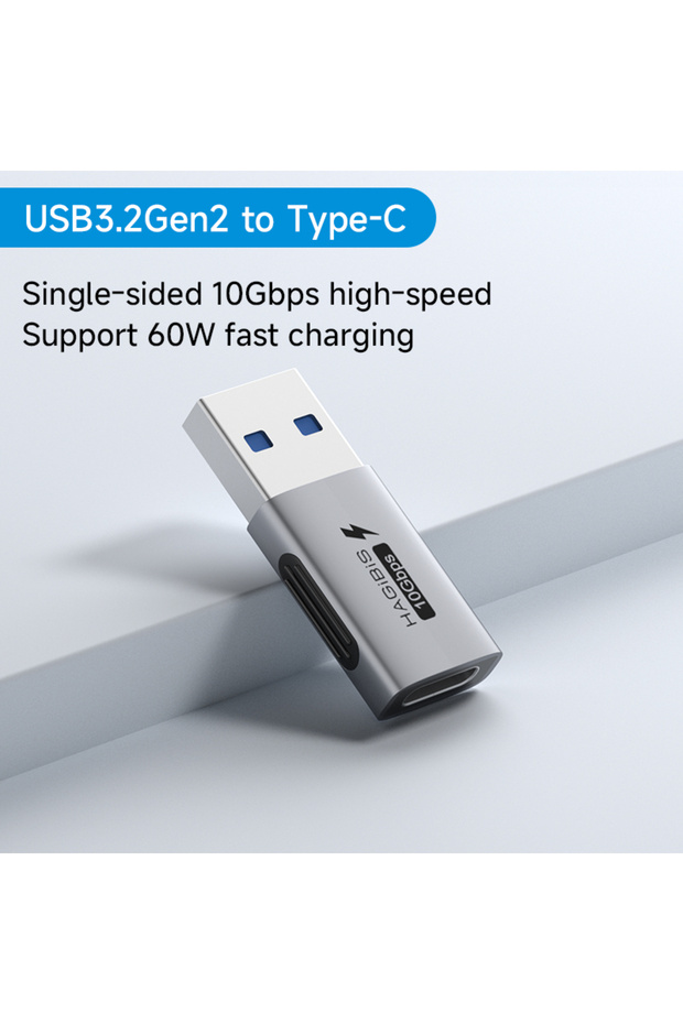 Charging A to C Hagibis USB A Male to USB C Female Adapter 10Gbps High-Speed Data Transfer 60W Fast
