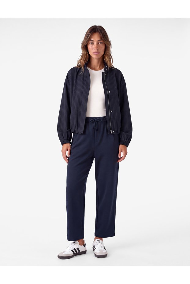 Normal Waist Lace-Up Three-Thread Pocket Sweatpants