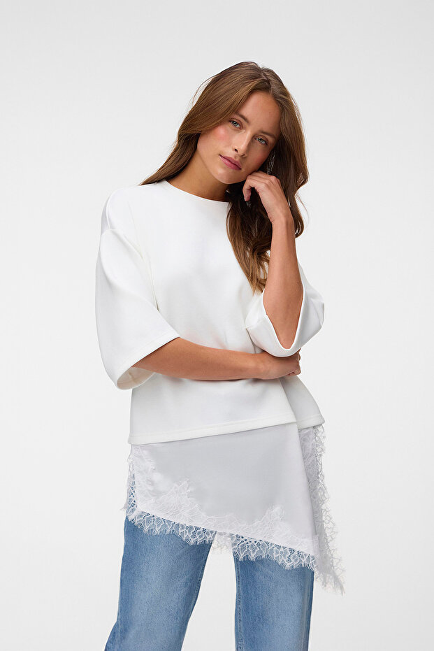 Women's VMSOFIE Oversize Asymmetric Jersey Top
