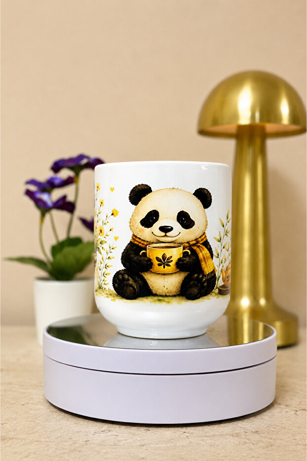 Sevimli Panda Temalı Kupa Bardak 280 ml