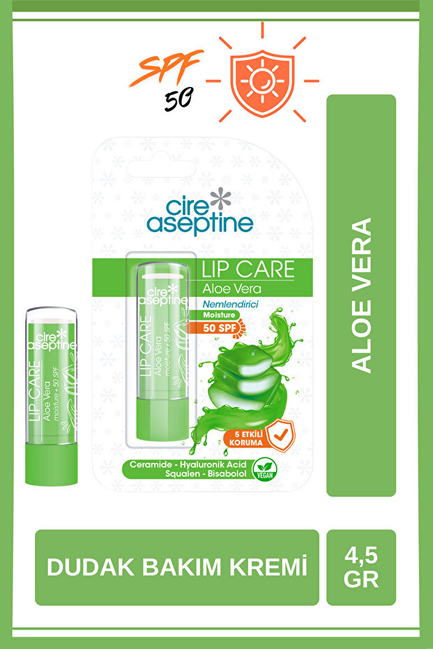 Cire Aseptinealoe Vera Spf 20 Lip Care Cream 4.5 g