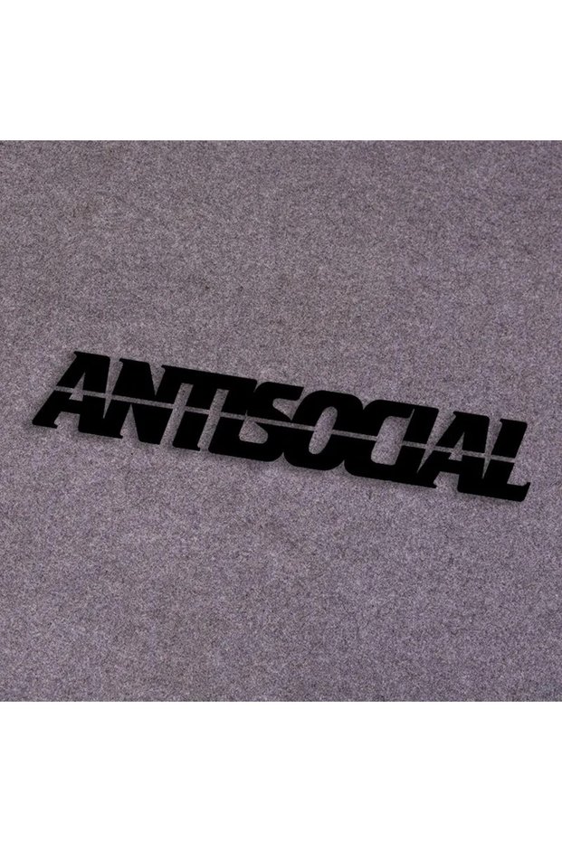 32cmX5.08cm Black 32X5.08cm Letter Sticker Vinyl Waterproof Antsocial Decal Non Fade Reflective Cool