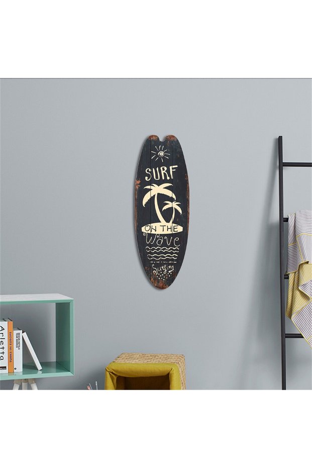 E Beach Ocean Theme Surfboard Wooden Leisure Home Party Festival Hanging Decoration Bar Home Wall Re