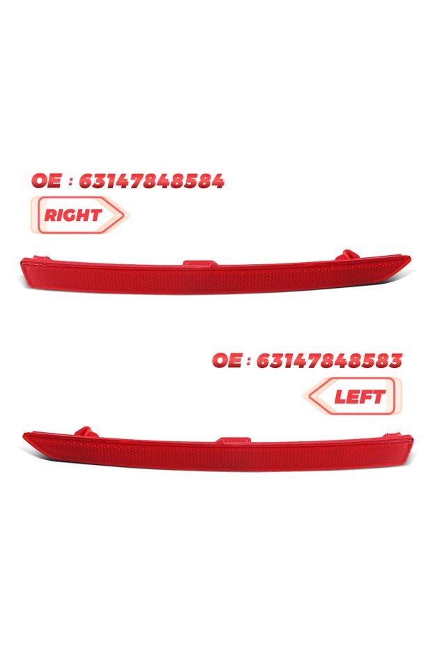 A set OE: 63147848583 63147848584 For BMW 3 4 Series M3 M4 F80/F82/F83 2012-2019 Rear Bumper Reflect