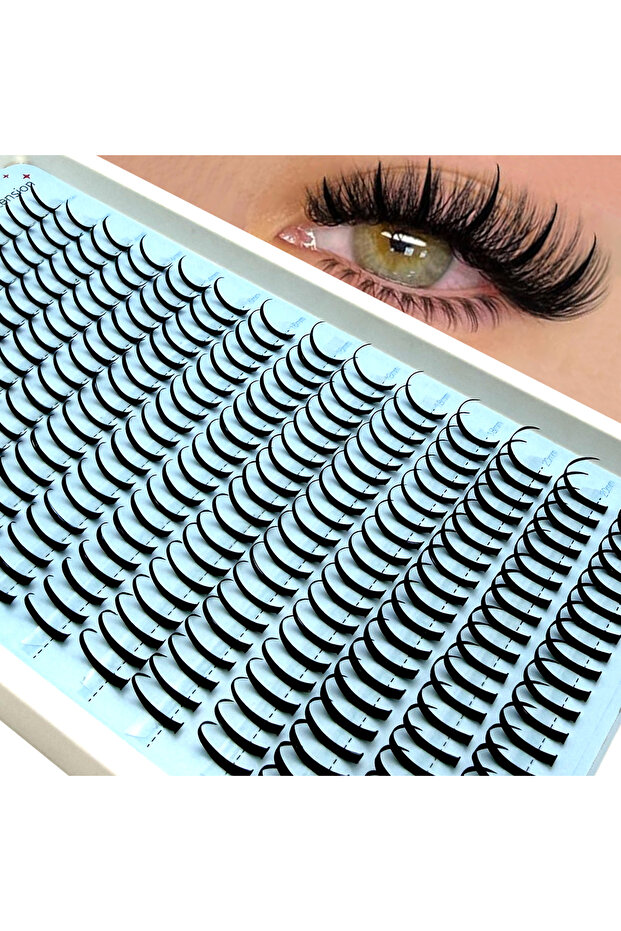 MIX XianZi Wispy Spikes Wet Eyelash DIY Eyelash Extension Individual Fairy Eyelashes Premade Fans Fl