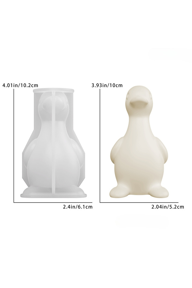 Duck M Resin Silicone Mold DIY Cute Chubby Duck Epoxy Mold, Duckling Plaster Home Decor Silicone Mol