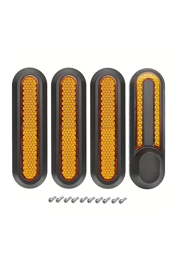 Yellow 4pcs 2/4pcs Wheel Cover Reflective Protect Shell for Mi Xiaomi M365 Pro 2 1S Electric Scooter