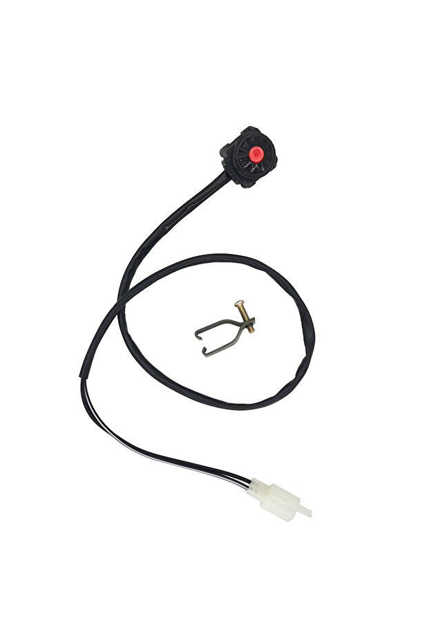 Red Universal ATV Motorcycle Dual Sport Dirt Quad Start Horn Kill Off Stop Switch Button Motorbike A