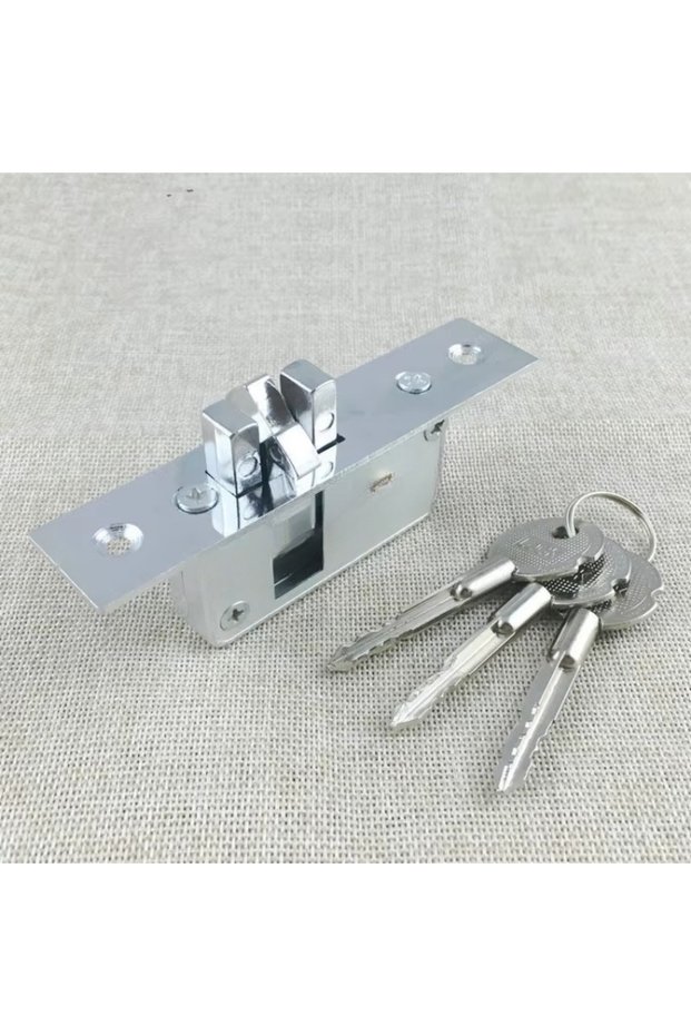 Invisible/Mortise Lock, Pull Gate Hook Lock, Alloy Lock Body, For Framed Glass Door, Strong, Durable