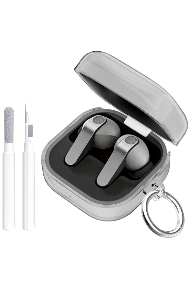 For Galaxy Buds 4Pro Clear Black with Pen for Samsung Galaxy Buds 4 Pro Case/Buds 4 Case Shockproof