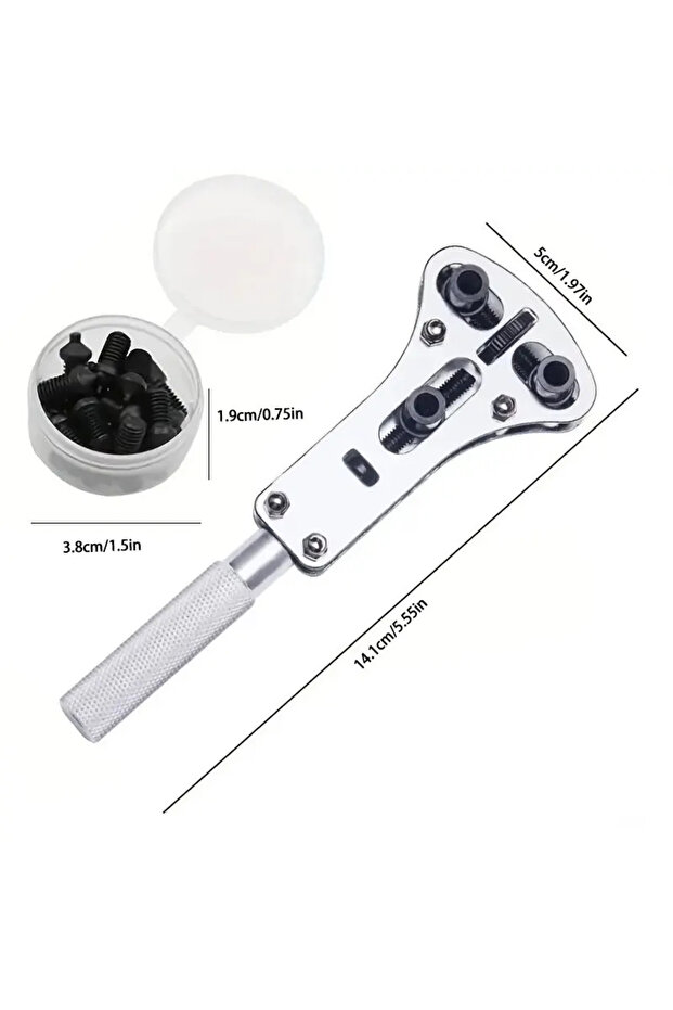 Small 1x 3 Claw Watch Case Opener Adjustable Screw Back Remover Wrench Repair Tool Part Maintenance
