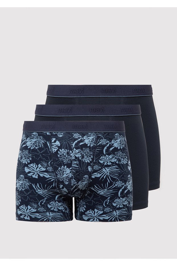 3-Pack Printed Navy Blue Boxers 0912226-70500