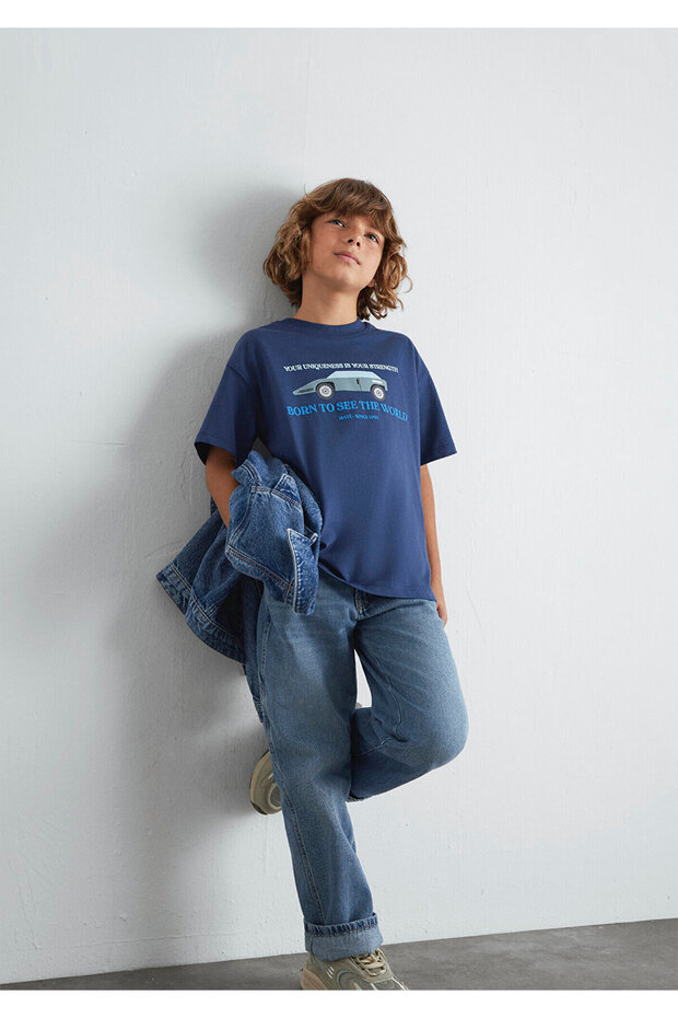 Car Printed T-Shirt Oversize / Wide Cut 6610363-87737